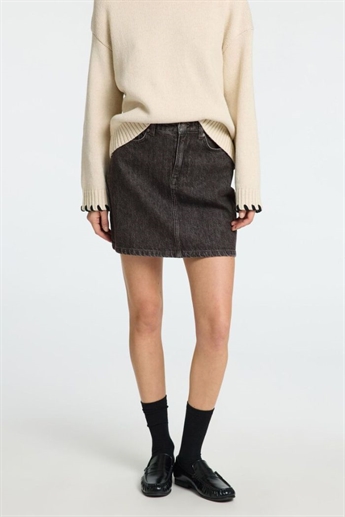 Harper Denim skirt, Black